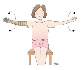 팔 돌리기 운동 - 팔돌리기는 양팔을 어깨 높이로 들어 올린 상태에서 원을 그려주듯이 팔근육에 힘을 주어 돌려줍니다. 단, 손목만을 돌리지 않도록 합니다.